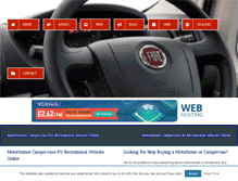 Tablet Screenshot of motorhomescampervans.net